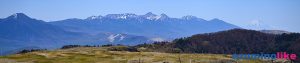 2020/5/28【ビーナスラインからの遠景】ビーナスラインで美ヶ原から霧ヶ峰、白樺湖までドライブ。左から蓼科山をはじめ遠景の八ヶ岳、富士山の山々が映えます。