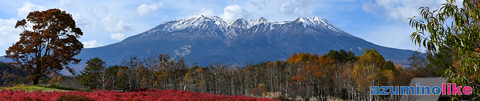 2021/11/6【開田高原から見た御嶽山】木曽谷から開田高原へ、眼前に迫る御嶽山は圧倒的でした。